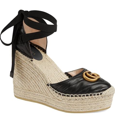 gucci espadrilles zwart|gucci espadrilles women us.